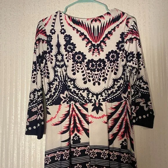 Reborn Floral Printed Long Sleeve Maxi Dress Size Medium - Picture 3 of 10